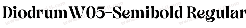 DiodrumW05-Semibold Regular字体转换
